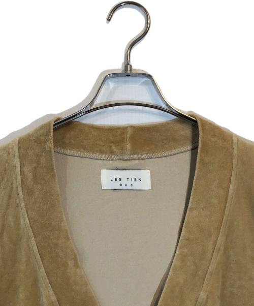 LES TIEN（レスティエン）LES TIEN (レスティエン) RHC Ron Herman (アールエイチシー ロンハーマン) パイル地カーディガン ブラウン サイズ:SIZE Lの古着・服飾アイテム