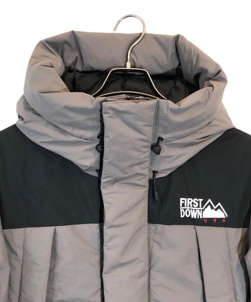 FIRST DOWN（ファーストダウン）FIRST DOWN (ファーストダウン) WRAP DOWN PARKA DICROS MAURI グレー サイズ:SIZE Lの古着・服飾アイテム