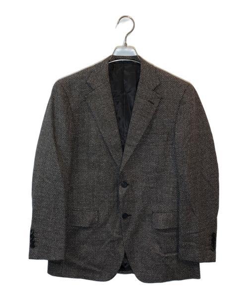 Aquascutum（アクアスキュータム）Aquascutum (アクアスキュータム) ウールシルクメッシュジャケット ブラウン サイズ:SIZE 90A4の古着・服飾アイテム