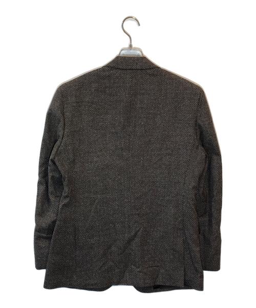 Aquascutum（アクアスキュータム）Aquascutum (アクアスキュータム) ウールシルクメッシュジャケット ブラウン サイズ:SIZE 90A4の古着・服飾アイテム