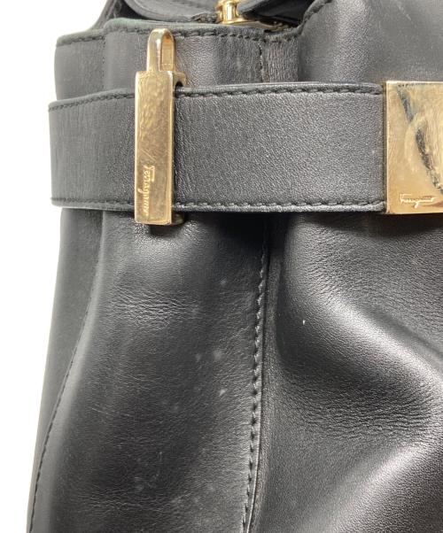 Salvatore Ferragamo（サルヴァトーレ フェラガモ）Salvatore Ferragamo (サルヴァトーレ フェラガモ) ガンチーニハンドバック ブラックの古着・服飾アイテム