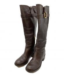 Salvatore Ferragamo（サルヴァトーレ フェラガモ）の古着「ガンチーニロングブーツ」｜ブラウン