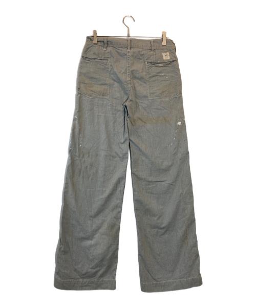 RRL（ダブルアールエル）RRL (ダブルアールエル) ピンチェックワークパンツ グレー サイズ:SIZE 27の古着・服飾アイテム