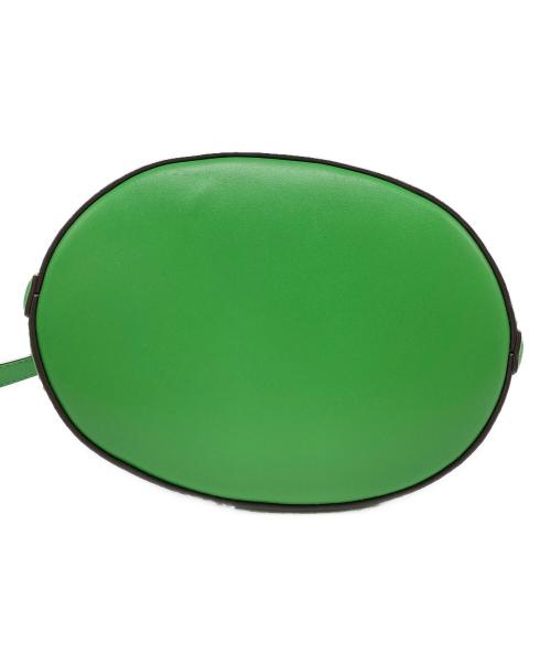 Kate Spade（ケイトスペード）Kate Spade (ケイトスペード) ドリースモールバケット2WAYバッグ グリーン×ピンクの古着・服飾アイテム