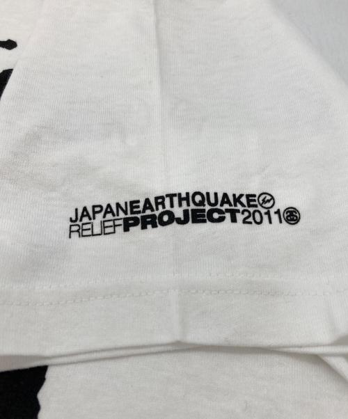 stussy（ステューシー）stussy (ステューシー) FRAGMENT DESIGN (フラグメントデザイン) One World. One Love. One Heart ホワイト サイズ:Sの古着・服飾アイテム