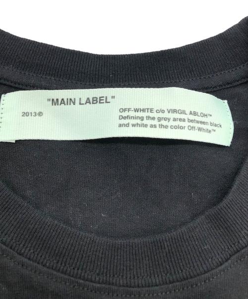OFFWHITE（オフホワイト）OFFWHITE (オフホワイト) LOGO COTTON CREWNECK T-SHIRT ブラック サイズ:XSの古着・服飾アイテム