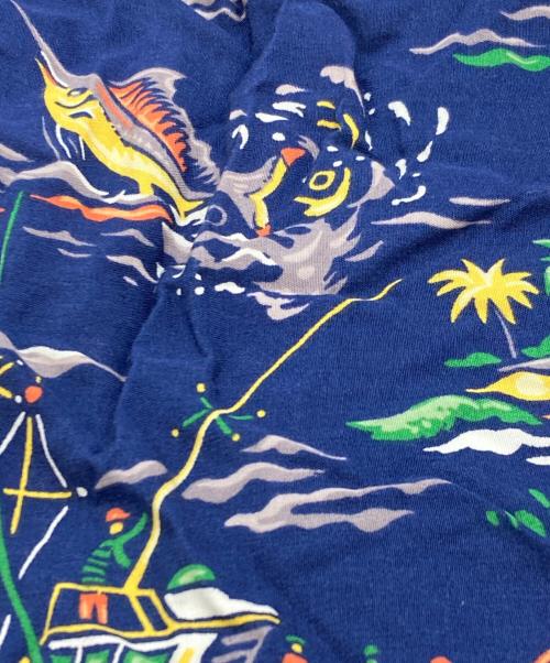 POLO RALPH LAUREN（ポロ・ラルフローレン）POLO RALPH LAUREN (ポロ・ラルフローレン) アロハシャツ ブルー サイズ:SIZE Lの古着・服飾アイテム
