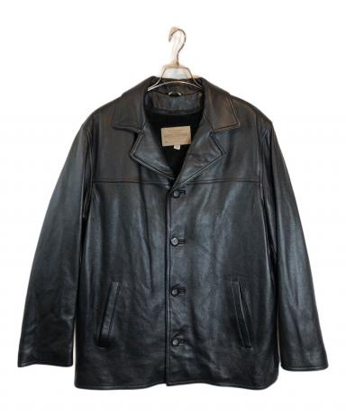 中古・古着通販】GUESS (ゲス) ライナー付レザーカーコート ブラック