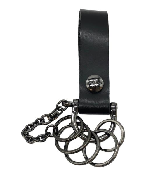 discord（ディスコード）discord (ディスコード) レザーキーホルダー ブラックの古着・服飾アイテム