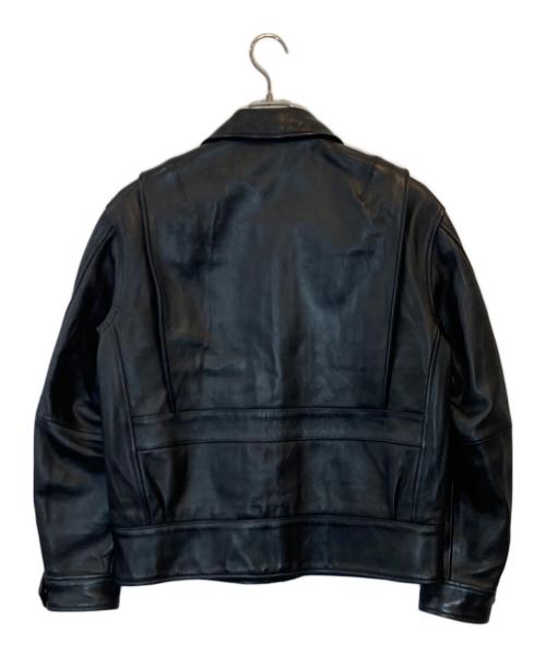 Schott（ショット）Schott (ショット) nano・universe (ナノ・ユニバース) ラムレザージャケット ブラック サイズ:Sの古着・服飾アイテム