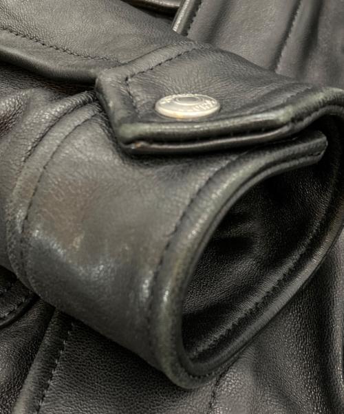 Schott（ショット）Schott (ショット) nano・universe (ナノ・ユニバース) ラムレザージャケット ブラック サイズ:Sの古着・服飾アイテム