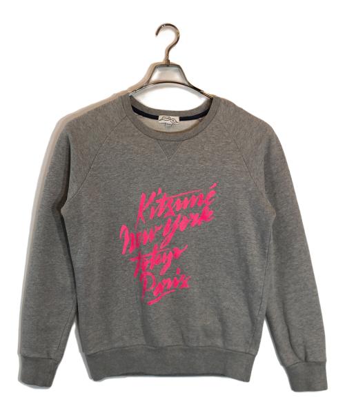 KITSUNE（キツネ）KITSUNE (キツネ) スウェット グレー サイズ:Sの古着・服飾アイテム