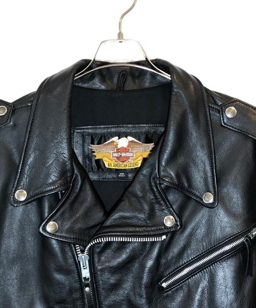 HARLEY-DAVIDSON（ハーレーダビッドソン）HARLEY-DAVIDSON (ハーレーダビッドソン) ライダースジャケット ブラック サイズ:XXLの古着・服飾アイテム
