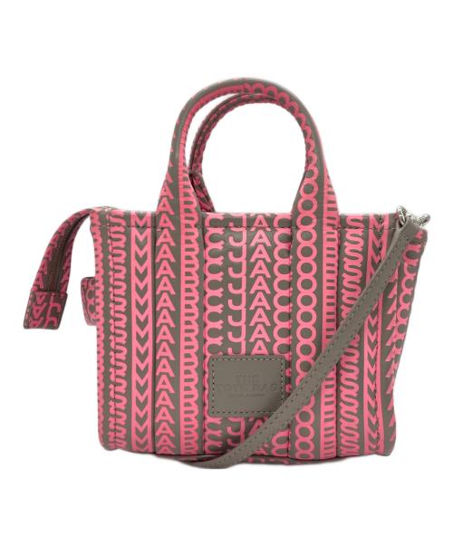 MARC JACOBS（マークジェイコブズ）MARC JACOBS (マーク ジェイコブス) モノグラム2WAYトート ピンク サイズ:下記参照の古着・服飾アイテム