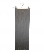 PLEATS PLEASEプリーツプリーズ）の古着「プリーツスカート」｜グレー