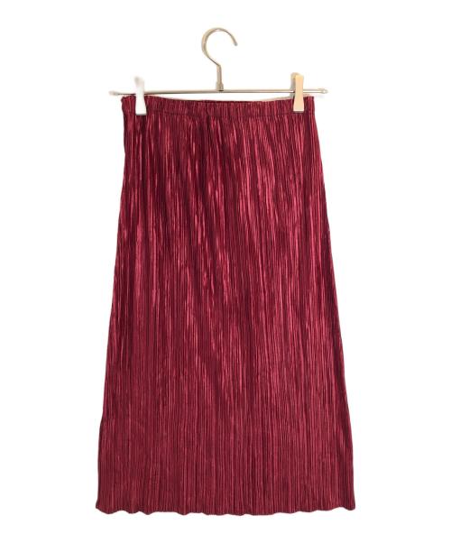 PLEATS PLEASE（プリーツプリーズ）PLEATS PLEASE (プリーツプリーズ) プリーツスカート レッド サイズ:SIZE 1の古着・服飾アイテム