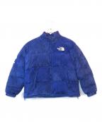 THE NORTH FACE×SUPREMEザ ノース フェイス×シュプリーム）の古着「Suede Nuptse Jacket / 23AW」｜ブルー