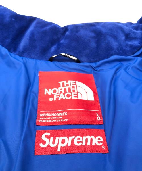 THE NORTH FACE（ザ ノース フェイス）THE NORTH FACE (ザ ノース フェイス) SUPREME (シュプリーム) Suede Nuptse Jacket / 23AW  ブルー サイズ:Lの古着・服飾アイテム