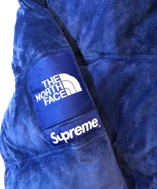 THE NORTH FACE（ザ ノース フェイス）THE NORTH FACE (ザ ノース フェイス) SUPREME (シュプリーム) Suede Nuptse Jacket / 23AW  ブルー サイズ:Lの古着・服飾アイテム
