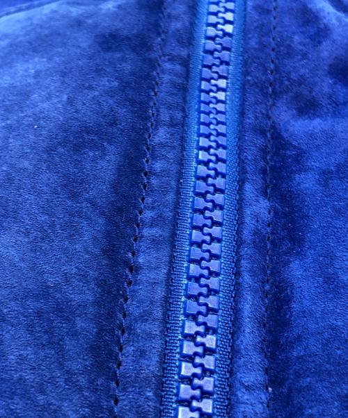 THE NORTH FACE（ザ ノース フェイス）THE NORTH FACE (ザ ノース フェイス) SUPREME (シュプリーム) Suede Nuptse Jacket / 23AW  ブルー サイズ:Lの古着・服飾アイテム