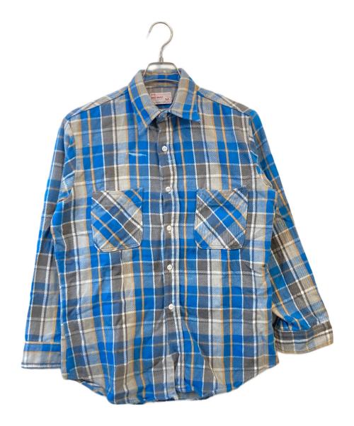 big mac（ビッグマック）big mac (ビッグマック) フランネルチェックシャツ ブルー サイズ:Mの古着・服飾アイテム