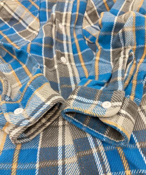 big mac（ビッグマック）big mac (ビッグマック) フランネルチェックシャツ ブルー サイズ:Mの古着・服飾アイテム