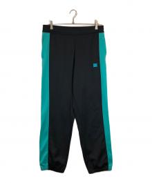 Acne studios（アクネ ストゥディオス）の古着「JAYTON FACE JERSEY PANTS」｜ブルー×ブラック