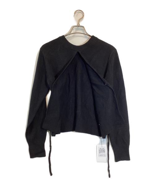 CLANE（クラネ）CLANE (クラネ) SuzuHirose (スズヒロセ) W FACE CENTER SLIT KNIT TOPS ブラック サイズ:1の古着・服飾アイテム