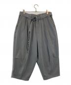 TIGHTBOOTH PRODUCTIONタイトブースプロダクション）の古着「PIN HEAD CROPPED PANTS」｜グレー