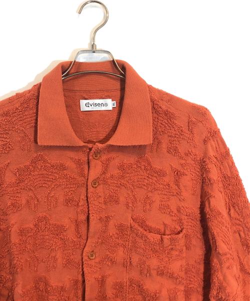 EVISEN（エビセン）EVISEN (エビセン) ジャガードシャツ オレンジ サイズ:SIZE XLの古着・服飾アイテム