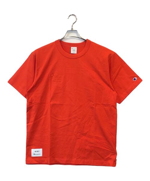 WTAPS（ダブルタップス）WTAPS (ダブルタップス) Champion (チャンピオン) ACADEMY S/S T-SHIRT オレンジ サイズ:MEDIUM 未使用品の古着・服飾アイテム