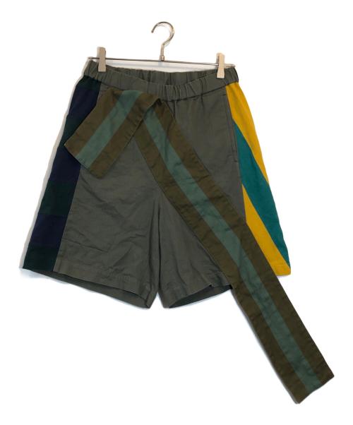 FACETASM（ファセッタズム）FACETASM (ファセッタズム) RUGBY MIX SHORTS カーキ サイズ:SIZE 3の古着・服飾アイテム