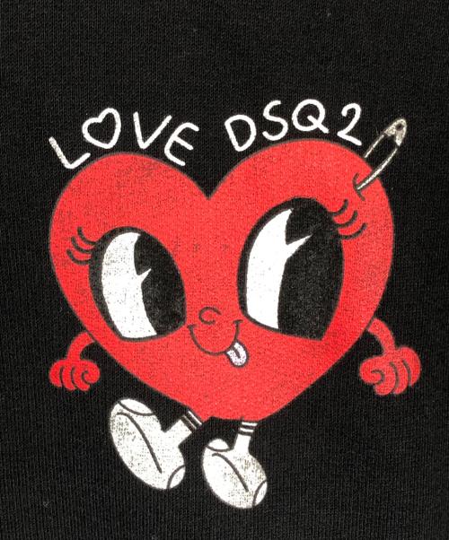 DSQUARED2（ディースクエアード）DSQUARED2 (ディースクエアード) Cool Fit Zip Hoody ブラック サイズ:SIZE Sの古着・服飾アイテム