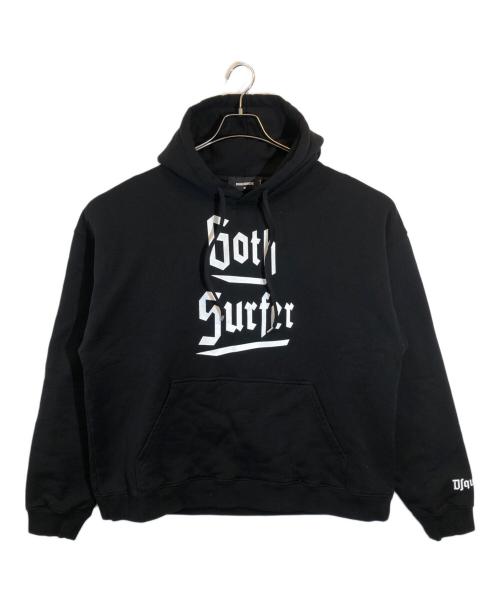 DSQUARED2（ディースクエアード）DSQUARED2 (ディースクエアード) GOTH SURFER HOODIE ブラック サイズ:SIZE Mの古着・服飾アイテム
