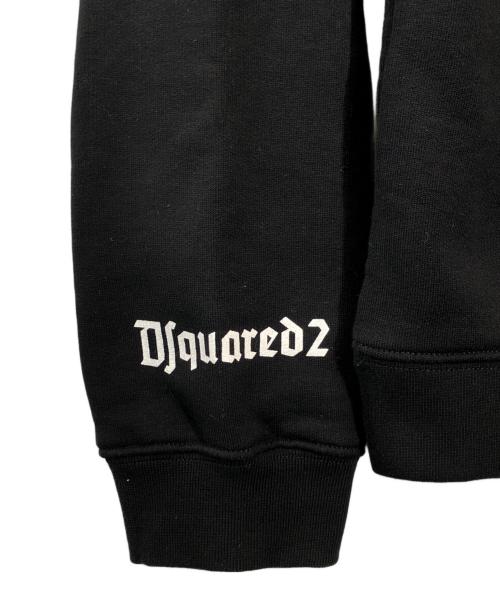 DSQUARED2（ディースクエアード）DSQUARED2 (ディースクエアード) GOTH SURFER HOODIE ブラック サイズ:SIZE Mの古着・服飾アイテム