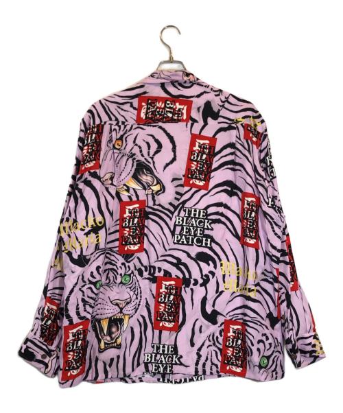 WACKO MARIA（ワコマリア）WACKO MARIA (ワコマリア) THE BLACK EYE PATCH (ブラックアイパッチ) HAWAIIAN SHIRT L/S パープル サイズ:XLの古着・服飾アイテム