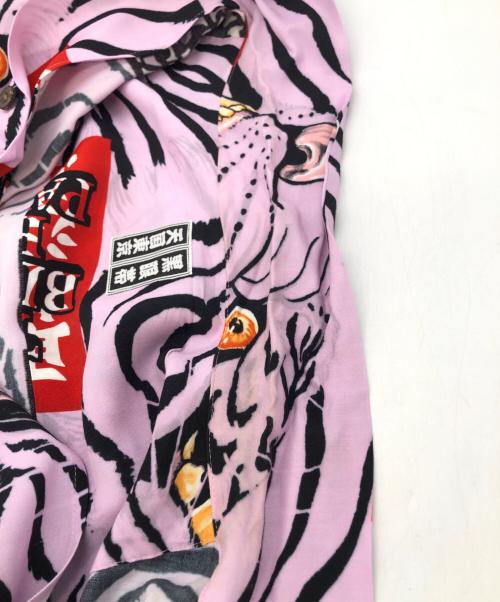 WACKO MARIA（ワコマリア）WACKO MARIA (ワコマリア) THE BLACK EYE PATCH (ブラックアイパッチ) HAWAIIAN SHIRT L/S パープル サイズ:XLの古着・服飾アイテム