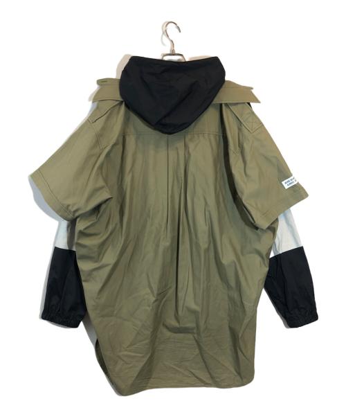 Maison MIHARA YASUHIRO（メゾン ミハラ ヤスヒロ）Maison MIHARA YASUHIRO (メゾン ミハラ ヤスヒロ) Docking Shirt Parka ブラック サイズ:SIZE 48の古着・服飾アイテム