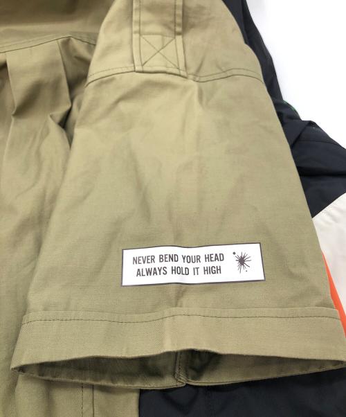 Maison MIHARA YASUHIRO（メゾン ミハラ ヤスヒロ）Maison MIHARA YASUHIRO (メゾン ミハラ ヤスヒロ) Docking Shirt Parka ブラック サイズ:SIZE 48の古着・服飾アイテム