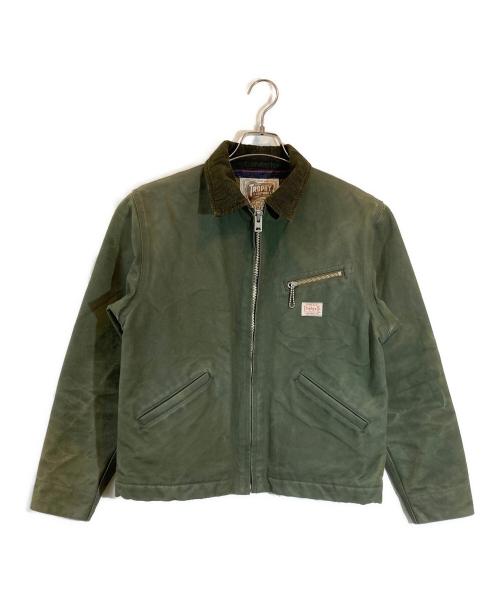Trophy Clothing（トロフィークロージング）Trophy Clothing (トロフィークロージング) GREASE MONKEY JACKET カーキ サイズ:38の古着・服飾アイテム