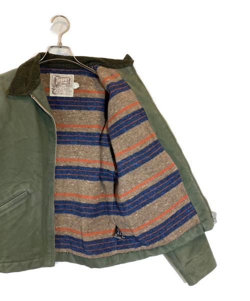 Trophy Clothing（トロフィークロージング）Trophy Clothing (トロフィークロージング) GREASE MONKEY JACKET カーキ サイズ:38の古着・服飾アイテム
