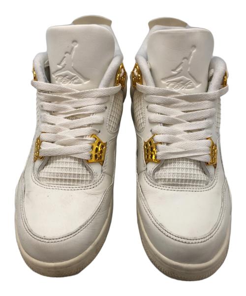 NIKE（ナイキ）NIKE (ナイキ) エアジョーダン4 レトロ ホワイト アンド ゴールド サイズ:SIZE US 9.5の古着・服飾アイテム