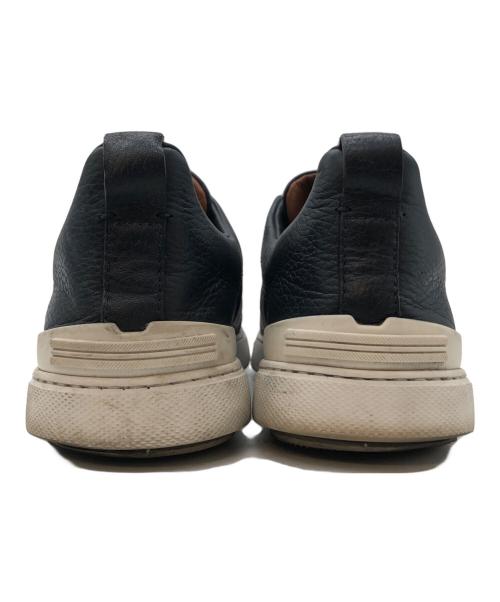 ZEGNA（ゼニア）ZEGNA (ゼニア) レザースニーカー ネイビー サイズ:SIZE 8の古着・服飾アイテム