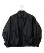 NAUTICAノーティカ）の古着「フェイクレザーブルゾン」｜ブラック