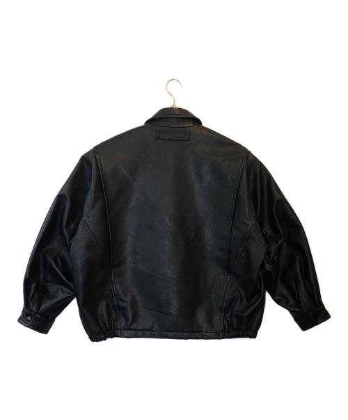 NAUTICA（ノーティカ）NAUTICA (ノーティカ) フェイクレザーブルゾン ブラック サイズ:Mの古着・服飾アイテム