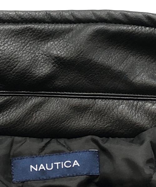 NAUTICA（ノーティカ）NAUTICA (ノーティカ) フェイクレザーブルゾン ブラック サイズ:Mの古着・服飾アイテム