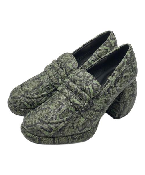 CLARKS（クラークス）CLARKS (クラークス) MARTINE ROSE (マーティン・ローズ) ローファー グリーン サイズ:UK6の古着・服飾アイテム