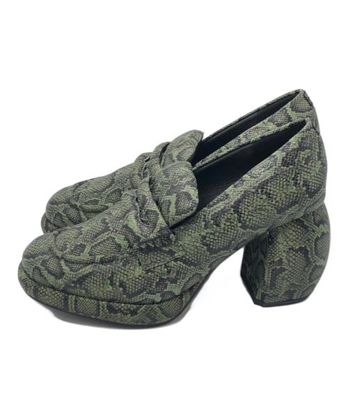 CLARKS（クラークス）CLARKS (クラークス) MARTINE ROSE (マーティン・ローズ) ローファー グリーン サイズ:UK6の古着・服飾アイテム