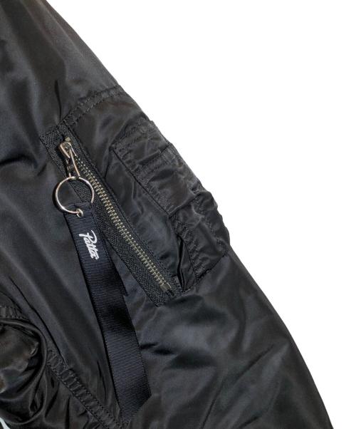 ALPHA（アルファ）ALPHA (アルファ) Patta (パタ) バックロゴプリントリバーシブルナイロンブルゾン ブラック サイズ:MEDIUMの古着・服飾アイテム