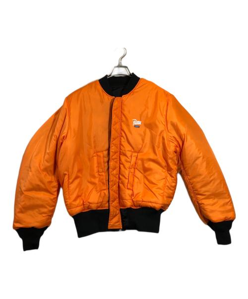 ALPHA（アルファ）ALPHA (アルファ) Patta (パタ) バックロゴプリントリバーシブルナイロンブルゾン ブラック サイズ:MEDIUMの古着・服飾アイテム